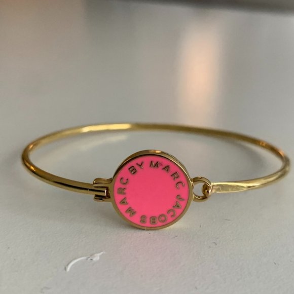 Marc Jacobs Hot Pink Gold Bangle